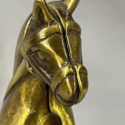 Heavy Brass Horse Bank