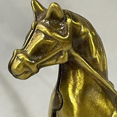 Heavy Brass Horse Bank
