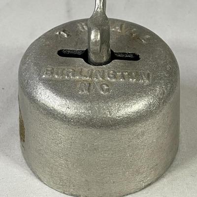1930s T.R. Hall Cast Aluminum Butter Press