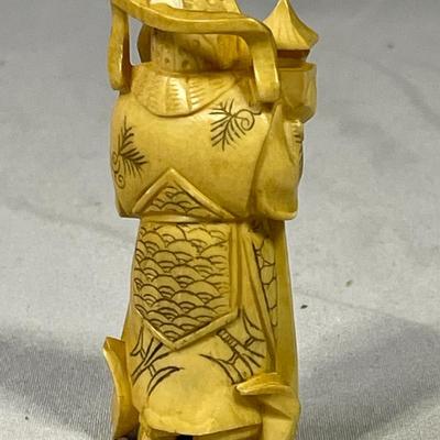 Early 1900s Carved Ivory Like Netsuke