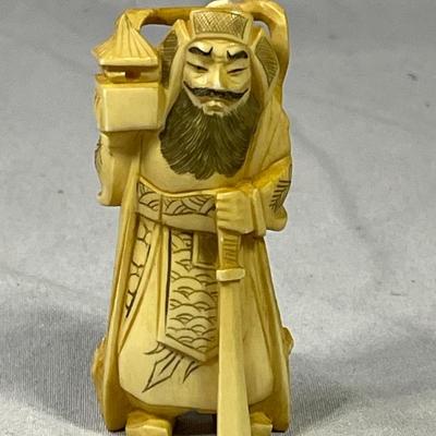 Early 1900s Carved Ivory Like Netsuke