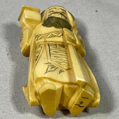 Early 1900s Carved Ivory Like Netsuke