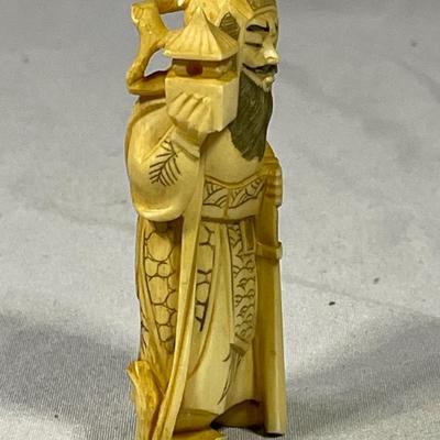 Early 1900s Carved Ivory Like Netsuke
