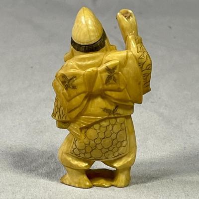 Early 1900s Carved Ivory Like Netsuke