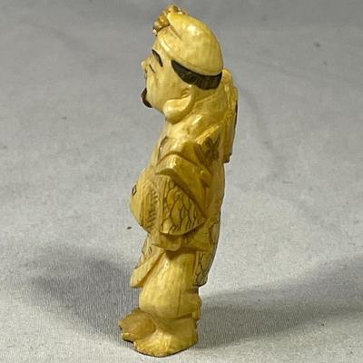 Early 1900s Carved Ivory Like Netsuke