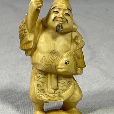 Early 1900s Carved Ivory Like Netsuke