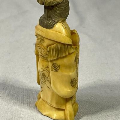 Early 1900s Carved Ivory Like Netsuke