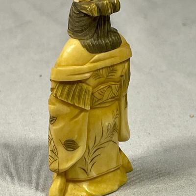 Early 1900s Carved Ivory Like Netsuke