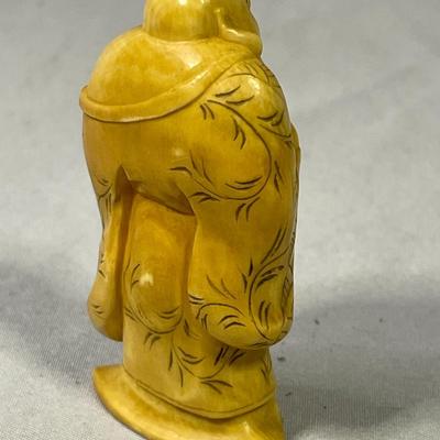 Early 1900s Carved Ivory Like Netsuke