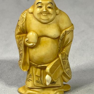 Early 1900s Carved Ivory Like Netsuke