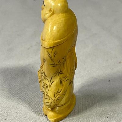 Early 1900s Carved Ivory Like Netsuke