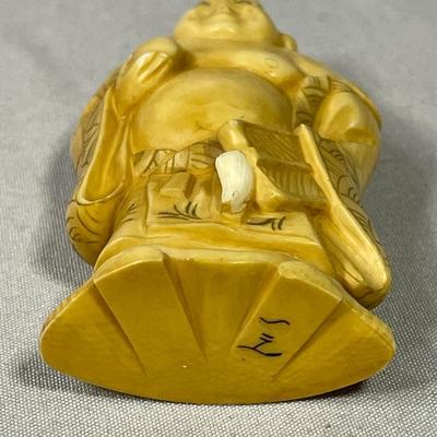 Early 1900s Carved Ivory Like Netsuke