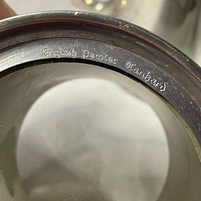 (3) Leonard Eales of Sheffield Pewter Tankards 