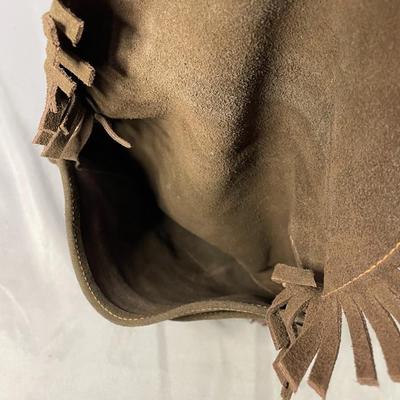 Vintage Suede Leather Fringe Purse