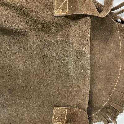 Vintage Suede Leather Fringe Purse