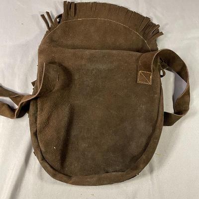 Vintage Suede Leather Fringe Purse