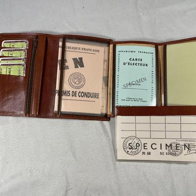 Vintage Genuine Cowhide Leather French Made Wallet