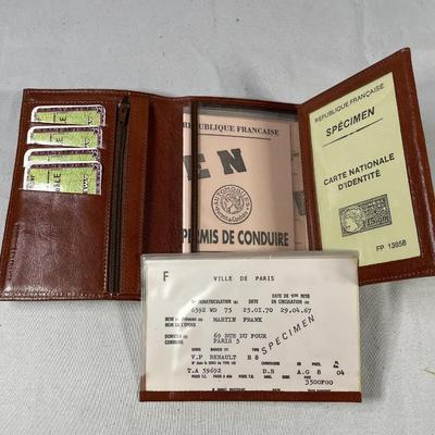 Vintage Genuine Cowhide Leather French Made Wallet