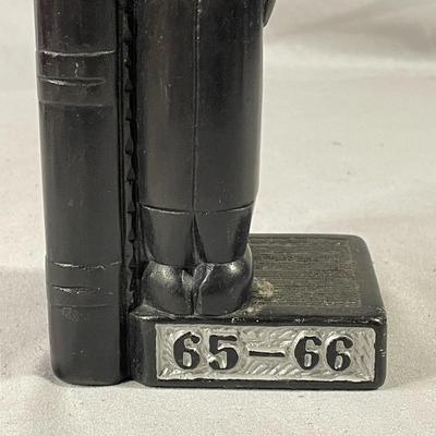Carved Black Stone Single Book End