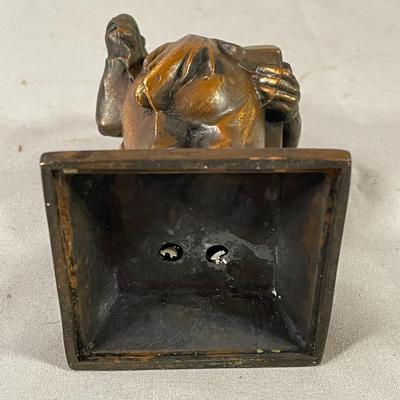 Bill Drite with Insulite Copper Clad Man Advertising Paperweight