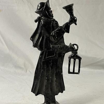 Vintage Cast Aluminum Town Crier Sign Marker