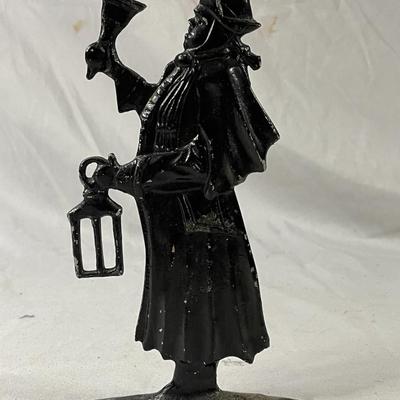 Vintage Cast Aluminum Town Crier Sign Marker