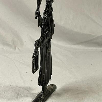 Vintage Cast Aluminum Town Crier Sign Marker