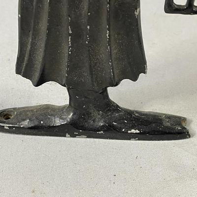 Vintage Cast Aluminum Town Crier Sign Marker