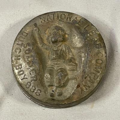 Dutch Boy National Lead Company Ingot Disc Paperweight