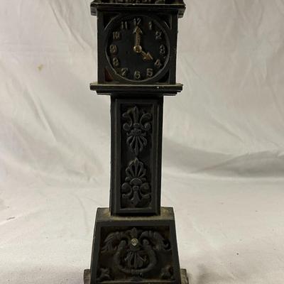 Grandfather Clock Cast Iron Bank