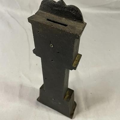 Grandfather Clock Cast Iron Bank