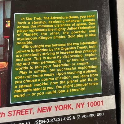 1985 Star Trek The Adventure Game