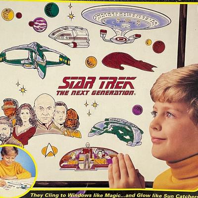 1993 Star Trek Window Scenes and Sticker