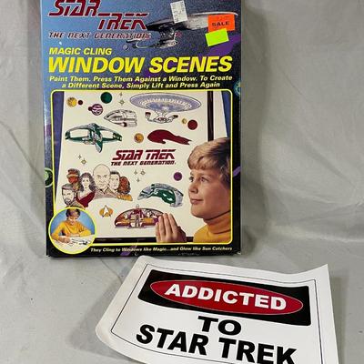 1993 Star Trek Window Scenes and Sticker