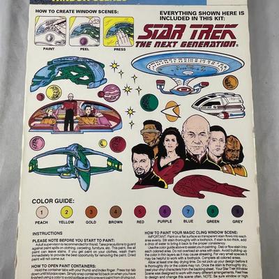 1993 Star Trek Window Scenes and Sticker