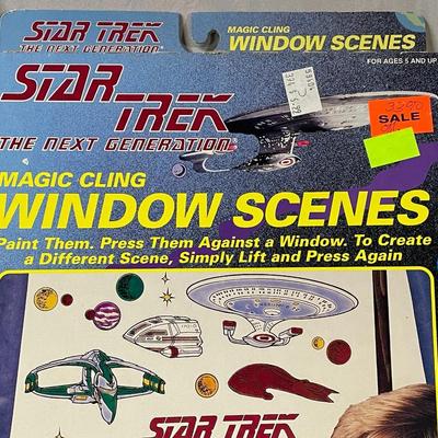 1993 Star Trek Window Scenes and Sticker
