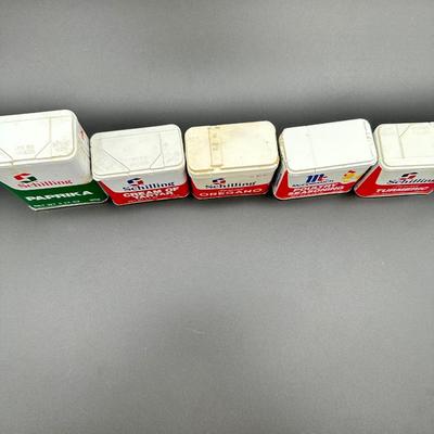1970â€™s Vintage Spice Tins (5)