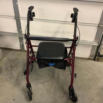 431 Medline Rolator Walker w/ Seat, Storage and Hand Brakes
