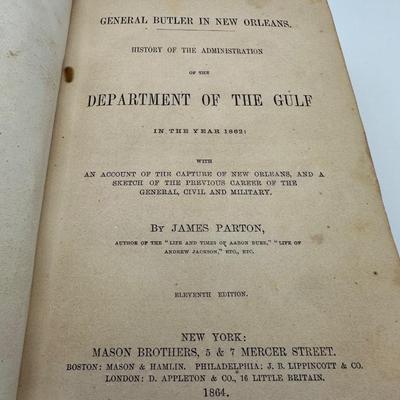 General Butler in New Orleans 1800â€™s