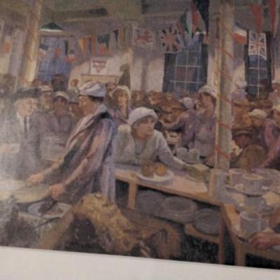 Christmas Day in The London Bridge YMCA Canteen ( Matted)- Clare Atwood
