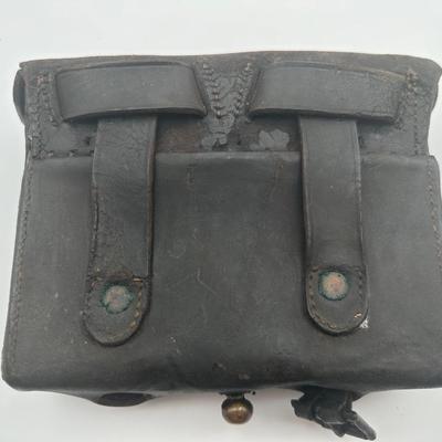 CIVIL WAR US ARMY RIFLE MUSKET CARTRIDGE BOX