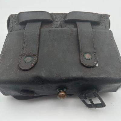CIVIL WAR US ARMY RIFLE MUSKET CARTRIDGE BOX