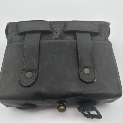 CIVIL WAR US ARMY RIFLE MUSKET CARTRIDGE BOX
