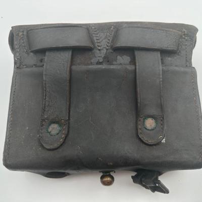 CIVIL WAR US ARMY RIFLE MUSKET CARTRIDGE BOX
