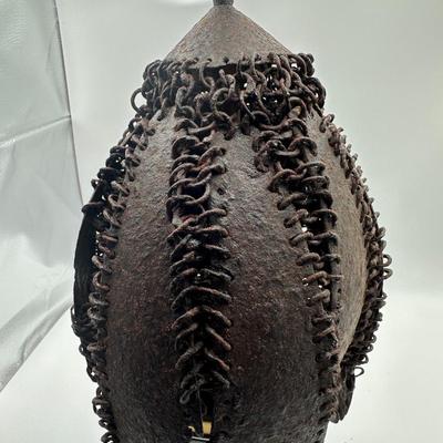 RARE South Indian Plate / Mail Helmet with Mail Armor