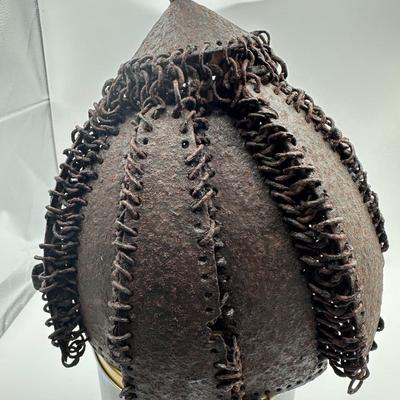 RARE South Indian Plate / Mail Helmet with Mail Armor