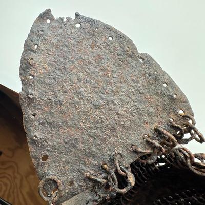 RARE South Indian Plate / Mail Helmet with Mail Armor