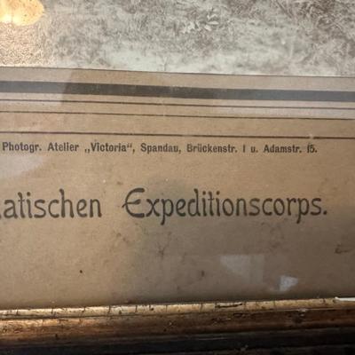 Vintage Framed Pic of Soldiers