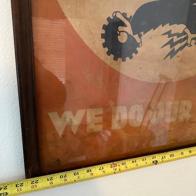 Vintage NRA Poster Framed (see description)