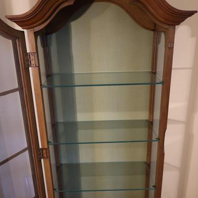 BRANDT Curio Cabinet Display w/ (3) Shelves & (2) Drawers